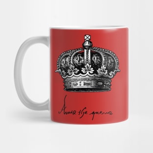 Anne Boleyn, Queen of England, Crown and Signature Mug